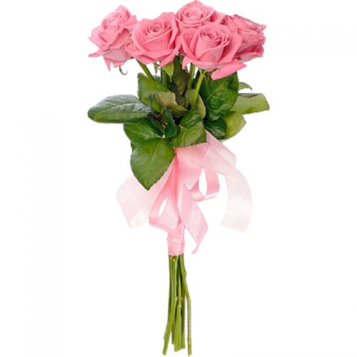 Заказать с доставкой 7 розовых роз по Батайску